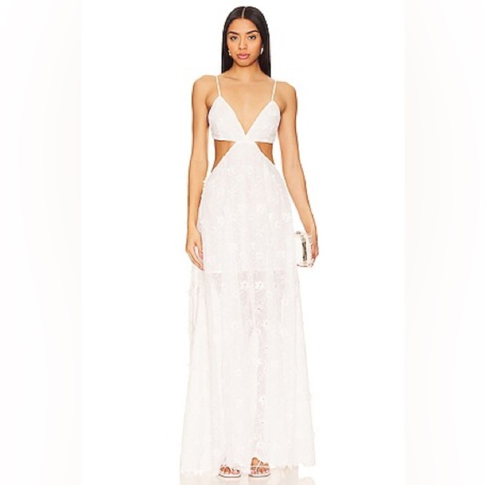 Milly White Backless Dress